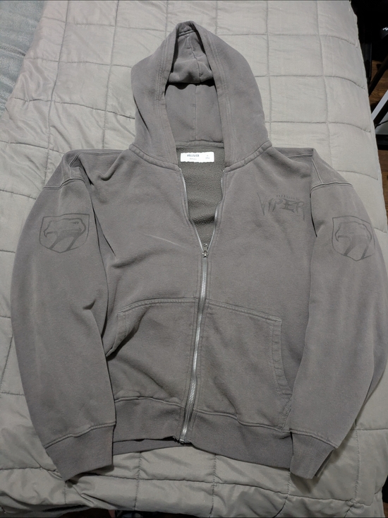Hollister Other - Hooded Hollister Zip-Up Sweater in Gray